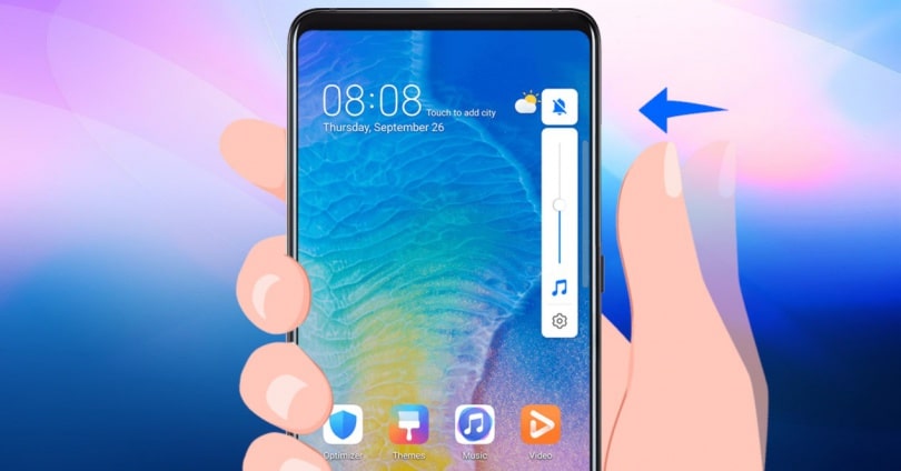 Прекратите использовать кнопку питания на Huawei