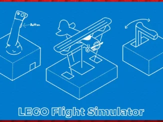 Acest simulator de zbor este făcut... din LEGO-uri