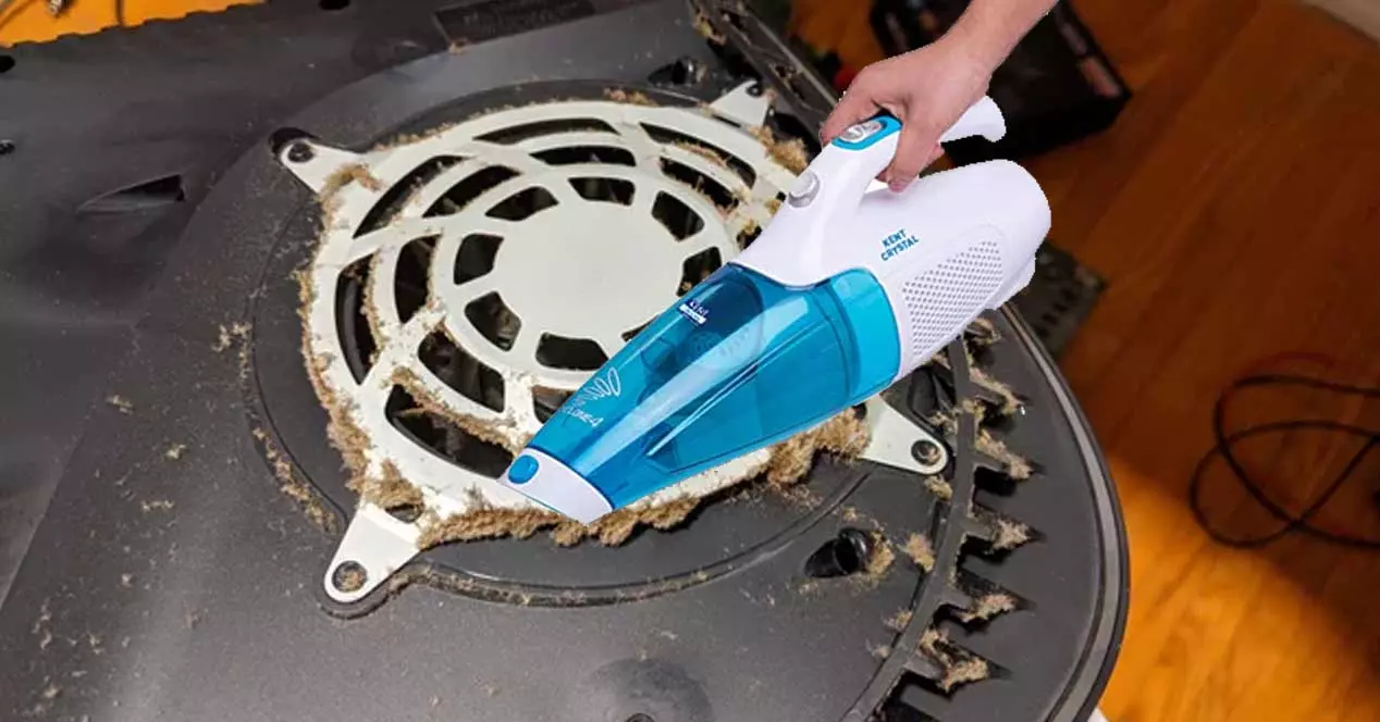 Is it good to clean the fluff on the PS4 or PS5 with a vacuum cleaner