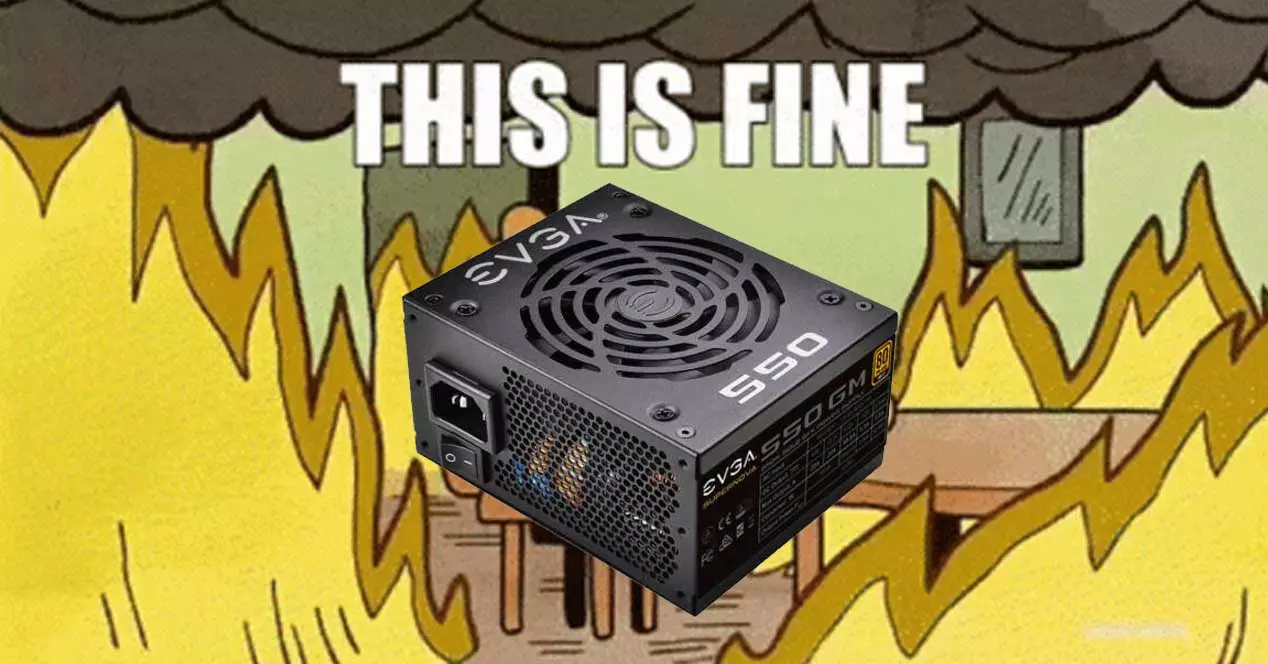 Může se v případě problému spálit napájecí zdroj PC