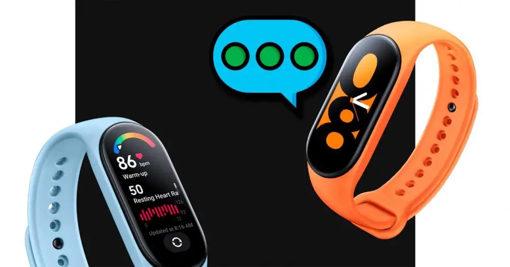 Мгновенно отвечайте на уведомления с помощью Xiaomi Smart Band 7.