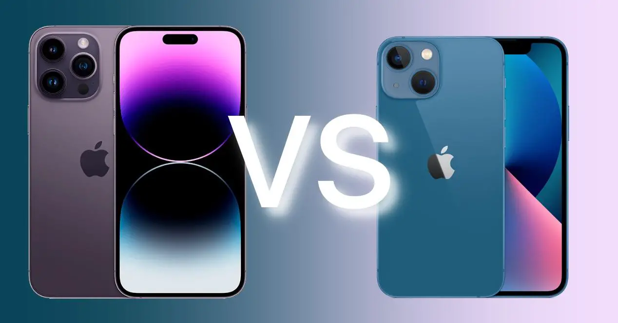 Srovnání iPhone 14 Pro Max a iPhone 13