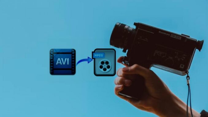 AVI から MPEG への変換方法