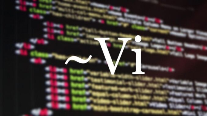 Vi, Terminal Text Editor for Linux
