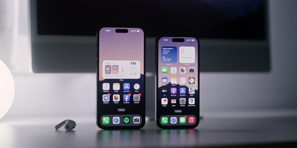 iPhone grande y pequeño